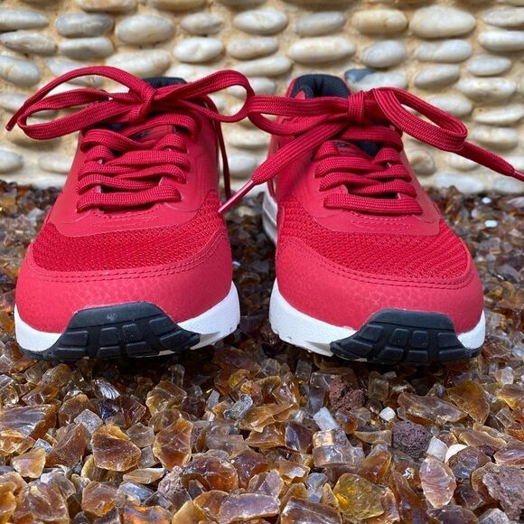Nike Air Max 1 Ultra Essentials Women Red Sneakers. Size 5.5. New In Box! - Picture 8 of 12